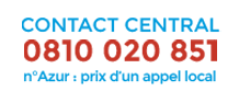 Contactez Central 0810 020 851