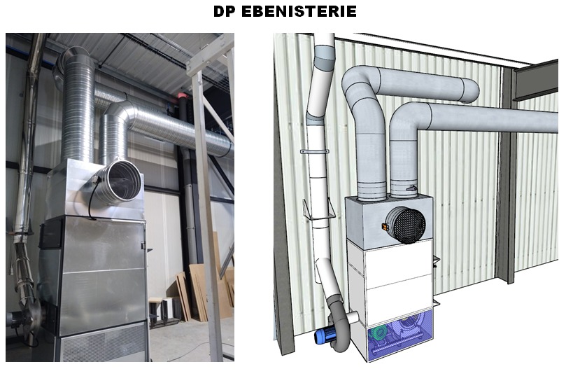 étude d'installation d'un générateur d'air chaud