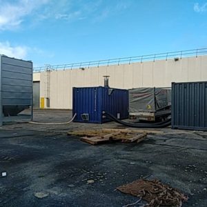 sala de calderas de leña - exterior