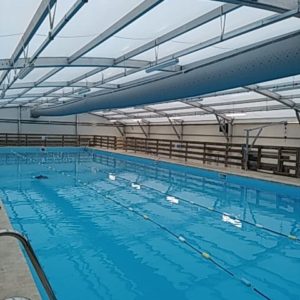 sala de calderas de leña - piscina